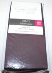 Jaclyn Smith Standard Or King 400TC 100% Cotton Sateen 2 Pillowcases-black Plum. Fixed Price $34.98.