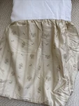 Ralph Lauren Villandry Floral Stripe Cream King Size Bed Skirt New Vintage Stock. Fixed Price $76.50.