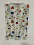 Vtg Whisper Soft Mills Kids Striped Pillow Cases Set Hockey Basketball Baseball. Fixed Price $19.99.