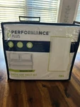 New Performance Plus Arctic Aire Full Sheet Set Activewear Fabric-white. Fixed Price $29.99.