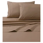 Tribeca Living H16112 300 Egyptian Cotton Percale 4-PC. Sheet Set Coffee King. Fixed Price $176.00.