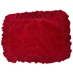 Ralph Lauren Camden Red Corduroy Ruffled Pillow Sham Standard Cotton Usa RN16387. Fixed Price $67.50.