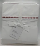 Pottery Barn Pearl Embroidered Queen Sheet Set Soft Rose. Fixed Price $129.95.