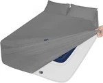 Extra Deep Pocket Queen Sheet Set - Fits 16 In To 24 Air Mattress (grey). Fixed Price $39.99.