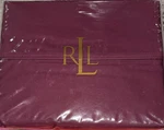 Ralph Lauren Classic Currant Full Size Flat Sheet 350 Supima Cotton Nip Burgundy. Fixed Price $74.99.