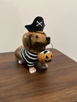 Halloween Dachshund Dog Pirate Pumpkin Skull Patch Candy Resin Figurine New. Fixed Price $28.00.