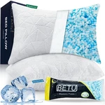 Betu Cooling Pillows Standard Size Set Of 2, Shredded Memory Foam Pillow.... Fixed Price $48.68.