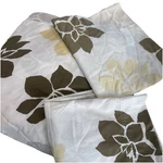 Garnet Hill Queen Sz Sheet Set. 4 Pcs Brown Yellow Floral Cotton. Fixed Price $79.95.