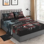 Wecozy Queen Size Bed Sheet Sets Pillowcases American Flag Vintage Motocross 4. Fixed Price $73.11.