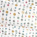 Pottery Barn Kids Heritage Glow-in-the-dark Space Cotton Sheet Set Twin. Fixed Price $64.99.