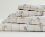 New Cuddl Duds Full, Queen, King Heavyweight Flannel 4 Piece Sheet Set Cat Plaid. Fixed Price $44.99.