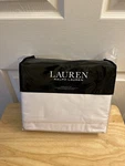 Ralph Lauren Spencer Border White Cream 4 Piece Queen Sheet Set. Fixed Price $109.99.