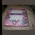 Divatex Twin Set 3PC Girls Pink Hearts Zebra. Fixed Price $24.00.