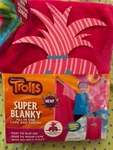 Trolls Super Blanky 40X50 Blanket Cape & Throw All In One W/character Mask. Fixed Price $21.95.