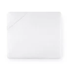 Italian Sferra Grande Hotel Cotton Percale Fitted Sheet In White Ivory Color. Fixed Price $199.00.