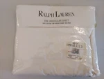 Ralph Lauren 100% Cotton Queen White Bed Irregular Flat Sheet 90 X 102 New Usa. Fixed Price $44.99.