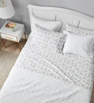 Laura Ashley Home - Queen Sheets, Cotton Flannel Bedding Set, Brushed For Extra. Fixed Price $63.05.