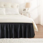 Rimela Bed Skirt Wrap Around Elastic Dust Ruffles Solid Color Wrinkle And Fad.... Fixed Price $31.04.