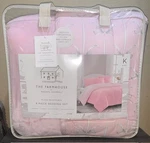 Farmhouse Rachel Ashwell Reversible Plush/coquette Bows 8PC King Comforter Set. Fixed Price $99.99.