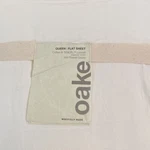 Oake 300 Thread Count Queen Size Flat Sheet. Fixed Price $45.00.