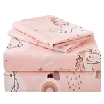 Jsd Pink Moon Unicorn Kids Sheet Set Twin 3 Piece, Cute Printed Microfiber Bed. Fixed Price $29.24.