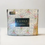 Ralph Lauren Queen (pink & Blue Flowers) Sheet Set (flat, Fitted, Pillow Cases). Fixed Price $99.00.