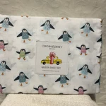 Cynthia Rowley Christmas Sweater Wearing Penguins Queen Sheet Set 2024, New. Fixed Price $35.00.