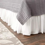 Greenland Home Cotton Voile Dust Ruffle 18-INCH White. Fixed Price $65.06.
