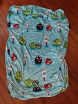 Angry Birds Kids Twin Fitted Bed Sheet Super Soft Flannel Euc. Fixed Price $19.88.