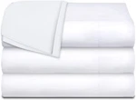 Twin Flat Sheets 3 Pack, White Cotton Bed 66X104 Inches, 200 Thread. Fixed Price $55.44.