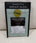 Wamsutta Dream Sateen Pillow Pair Cotton Size Standard Soft 400 Count Set 2. Fixed Price $39.99.