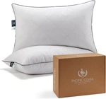 King Size Feather Down Pillows For Side & Back Sleepers - 2 Pack Set. Fixed Price $134.99.