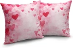 Valentines Day Heart Throw Pillows Cover Set Of 2 Pink Valentine's Love. Fixed Price $15.89.