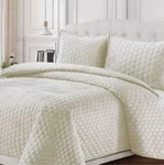 Tribeca Living Twin Lugano Honeycomb Velvet Oversized Quilt Set Bedding (#8). Fixed Price $24.99.