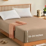 Manyshofu Extra Deep Pocket Fitted Sheet Only California King, Taupe. Fixed Price $25.84.