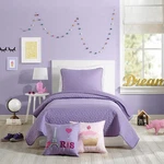 Urban Playground All Seasons Coty Purple Quilt Set - 2 Piece Soft Brushed Microf. Fixed Price $54.13.