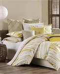 Echo "abstract Palm" 4PC King Sheet Set Solid White Nip. Fixed Price $119.99.