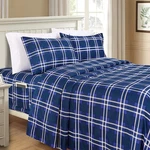 Elegant Comfort Lilliana Plaid 6-PIECE Sheet Set Supreme Coziness Fade Wrinkle. Fixed Price $44.20.