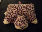 Pillow Pets Originals Lulu Leopard Plush Stuffed Animal 18 Purple And Pink. Fixed Price $24.00.