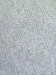 Ralph Lauren Black Label Gray Medallion Trellis Queen Flat Sheet 100% Cotton. Fixed Price $24.99.