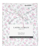 Queen Pink Floating Flowers Cotton Percale Sheet Set Laura Ashley Ditsy Doodle. Fixed Price $67.86.