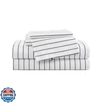 Tommy Hilfiger - Queen Sheets, Crisp And Cool Cotton Percale Bedding With. Fixed Price $106.30.