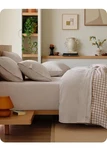 100% Washed Cotton Percale Sheets King Size Linen Like Textured 6-PIECE. Fixed Price $59.99.