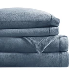 True North By Sleep Philosophy Plush Sheet Set Queen, Solid Color, Warm & Sof.... Fixed Price $71.26.