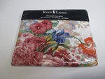 Ralph Lauren Southampton White Red Orange Green Floral Flat Sheet - Queen. Fixed Price $299.99.