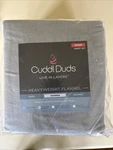 Cuddl Duds Heavyweight Flannel Queen 100% Brushed Cotton Sheet Set Gray Heather. Fixed Price $42.95.