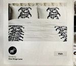 Clare Vine Duvet Set Full Delfinia Bedding Collection One Kings Lane Navy White. Fixed Price $77.97.
