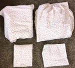 Laura Ashley Pink Floral Tan Flannel Sheet Set Full New Out Of Package. Fixed Price $29.99.