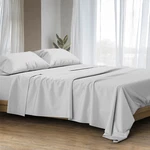 Luxurious King Sheets Set - 1500 Thread Count Egyptian Cotton, Light Grey. Fixed Price $179.99.