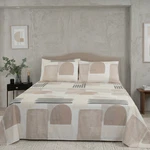 Double Bed Sheet Set 100% Cotton 150 Tc Abstract Modern Neutral Soft Feel New. Fixed Price $49.00.